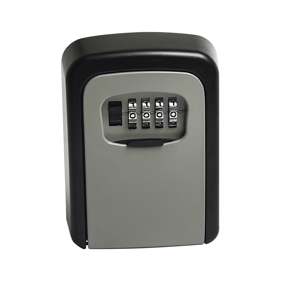 Weather-Resistant 5-Key Safe Box, Wall Mounted, Custom Code