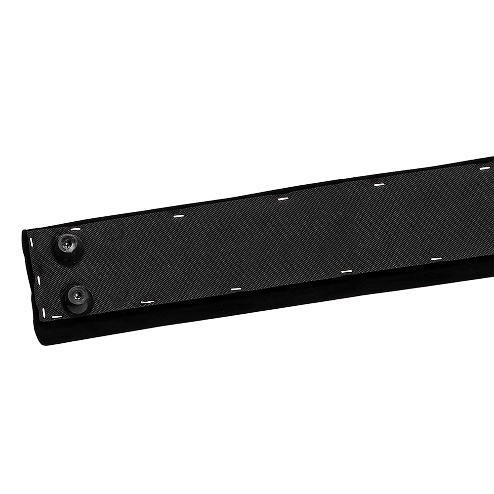 2.4m 8FT Gymnastics Folding Balance Beam Black Synthetic Suede