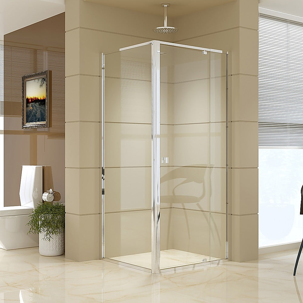 Semi Frameless Shower Screen 82 90 x 195cm & 77 80 x 195cm Side AS/NZS Glass