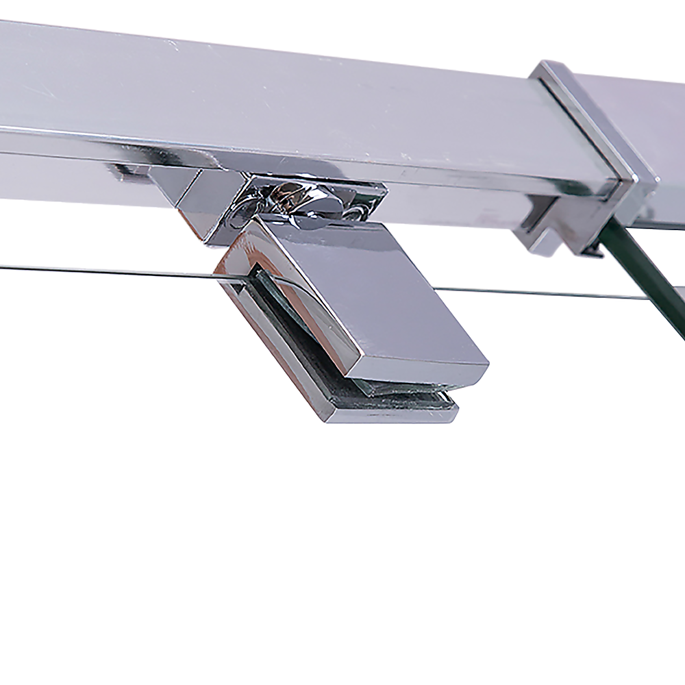 Adjustable Semi Frameless Shower Screen 98 106 x 195cm Australian Safety Glass