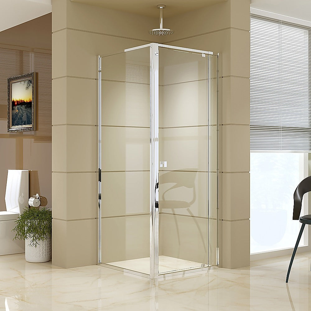 Semi Frameless Shower Screen 74 82 x 195cm & 77 80 x 195cm Side AS/NZS Glass