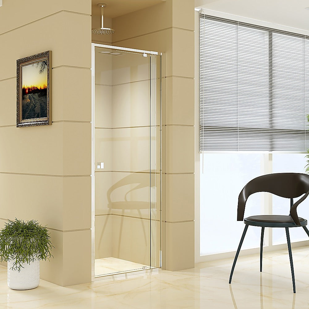 Adjustable Semi Frameless Shower Screen 74 82 x 195cm Australian Safety Glass