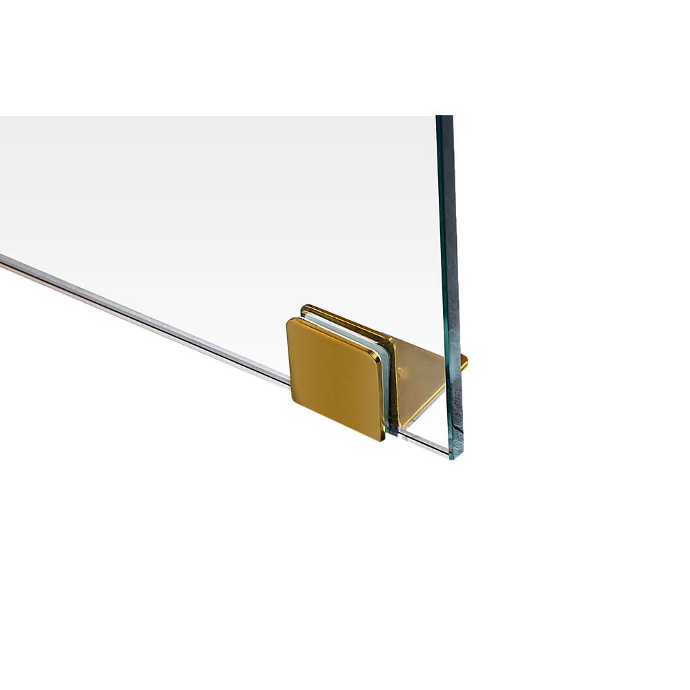 1000 x 1000mm Frameless 10mm Glass Shower Screen By Della Francesca