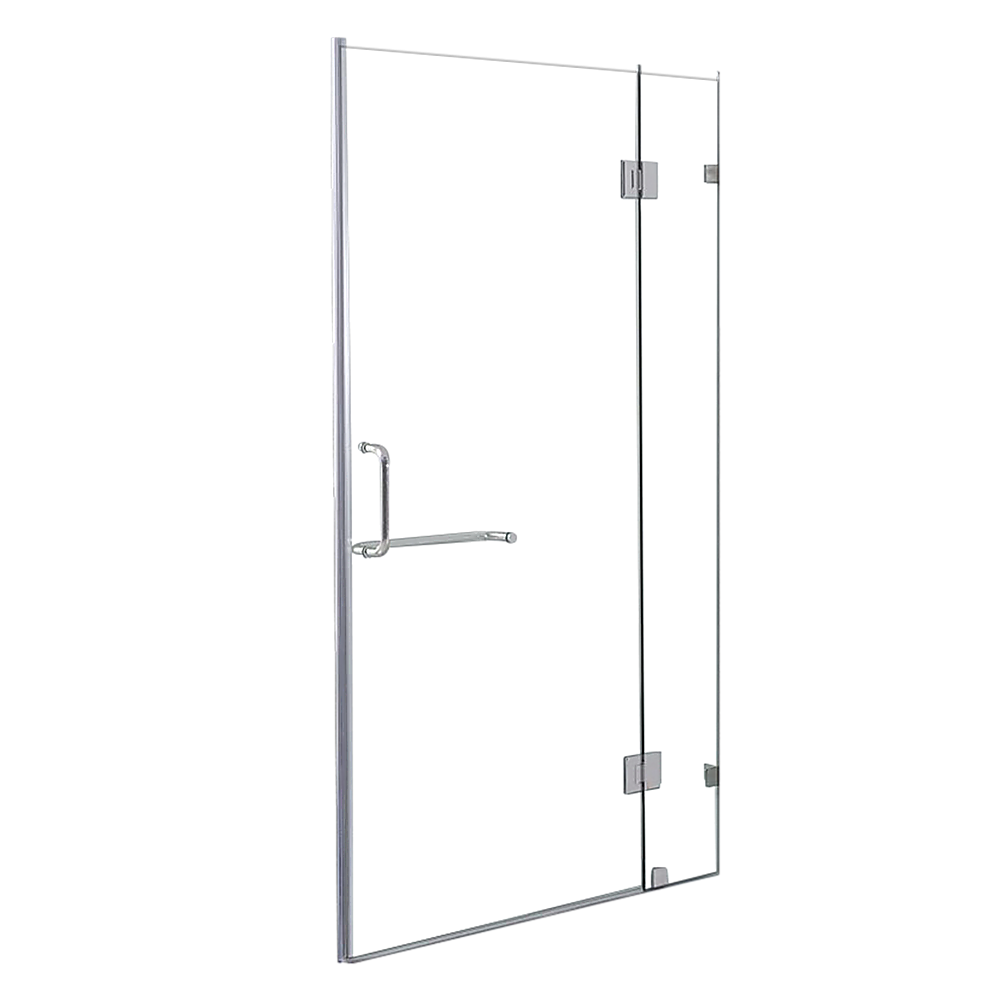 Frameless 10mm Glass Shower Screen with Chrome Hardware