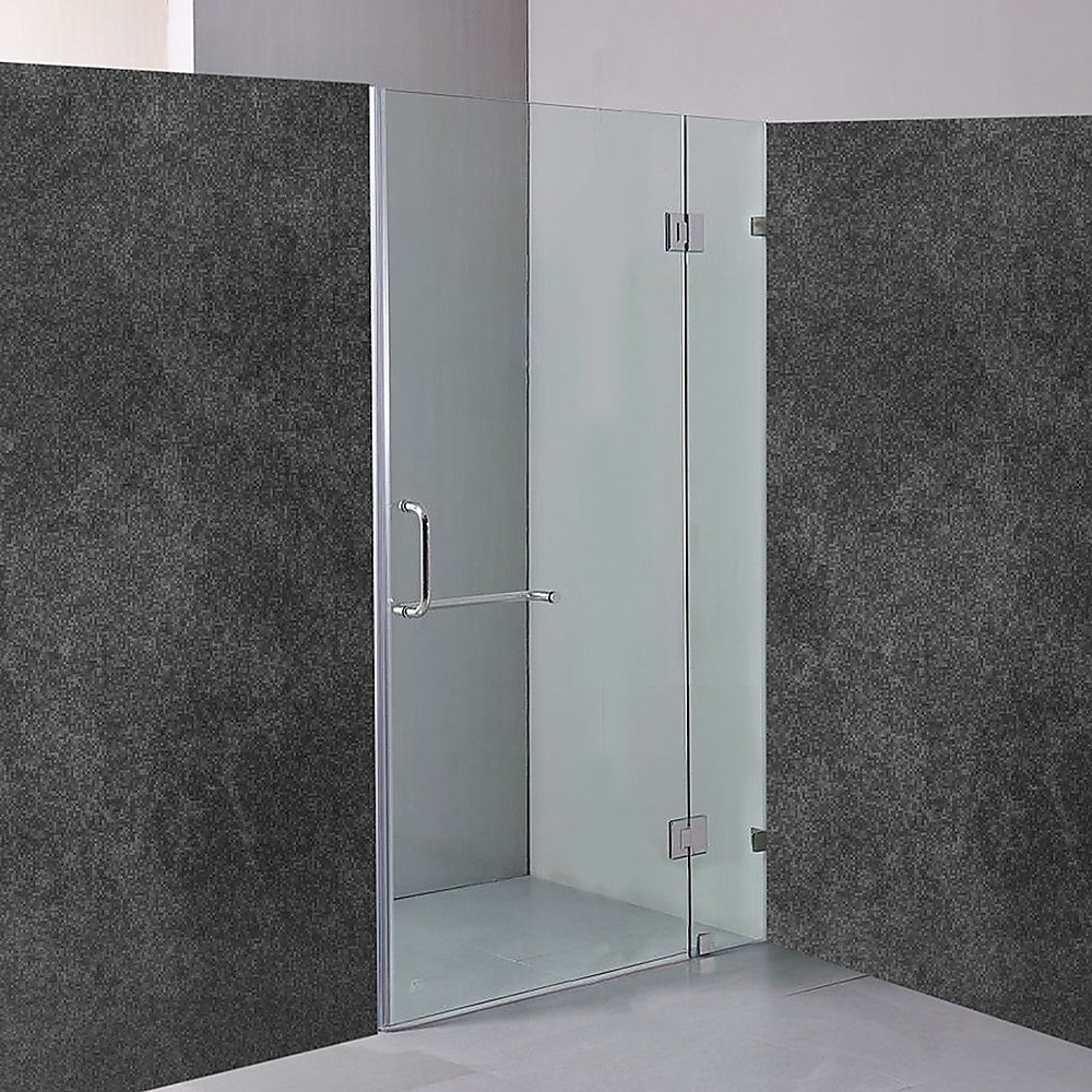 Frameless 10mm Glass Shower Screen with Chrome Hardware