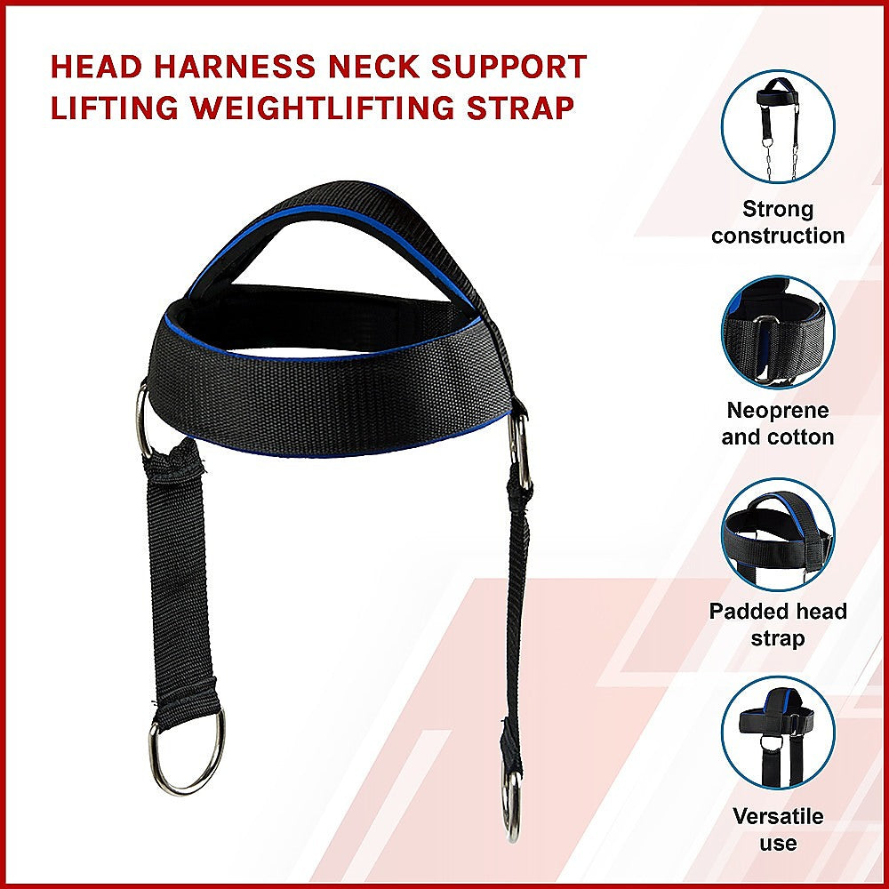 Head Harness Neck Support Weightlifting Strap for Strength Training