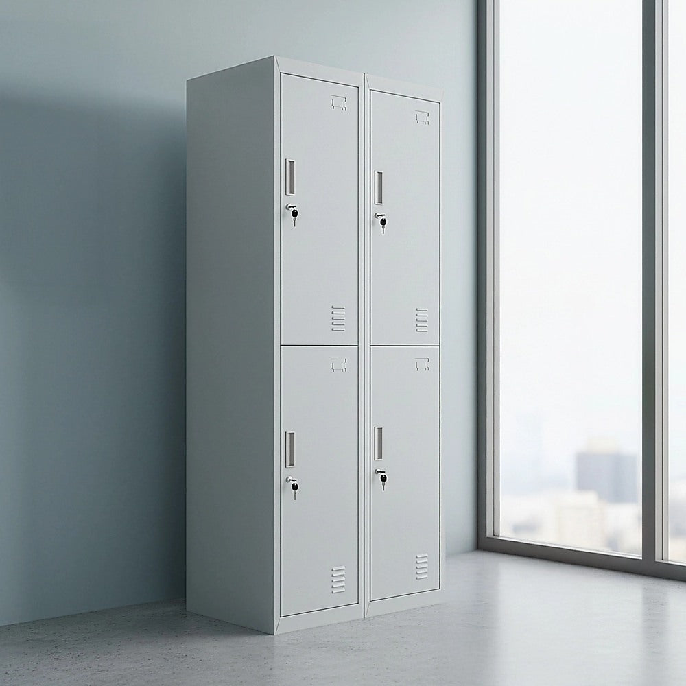 Four-Door Office Gym Shed Storage Locker