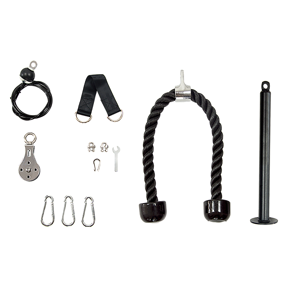 Heavy-Duty Pulley Cable System for Home Gym, 136kg Load