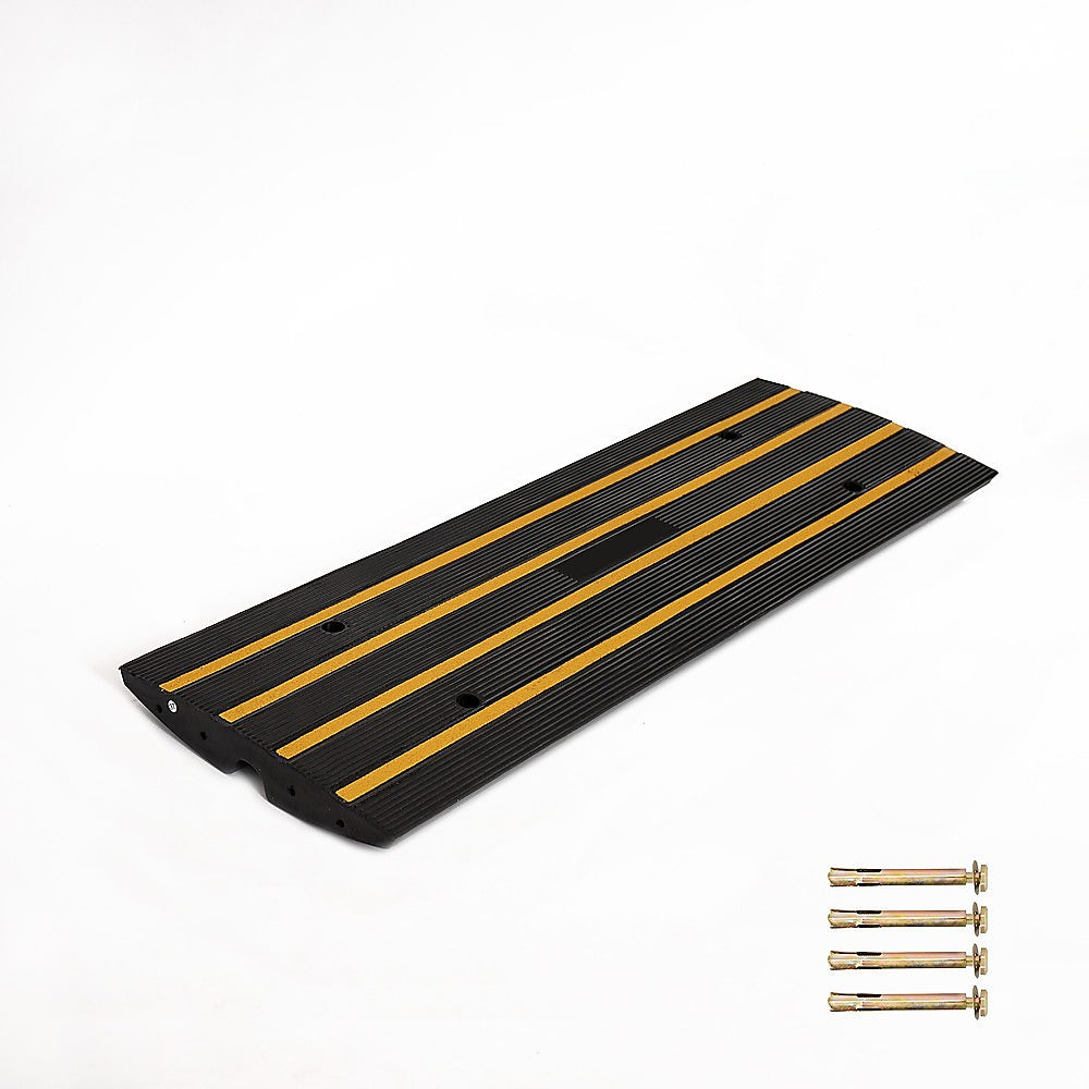 High-Visibility Rubber Curb Ramp 10,000kg Capacity