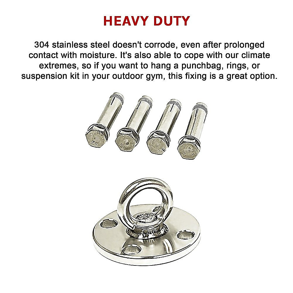 304 Stainless Steel Suspension Hook Wall Ceiling Mount Hanger Anchor Bracket