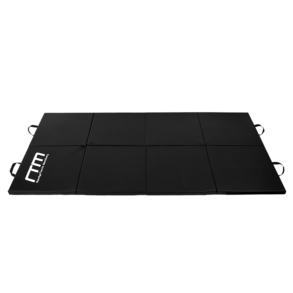 Folding Black Exercise Mat – Gymnastics, Martial Arts, Yoga, Karate & Judo Training
