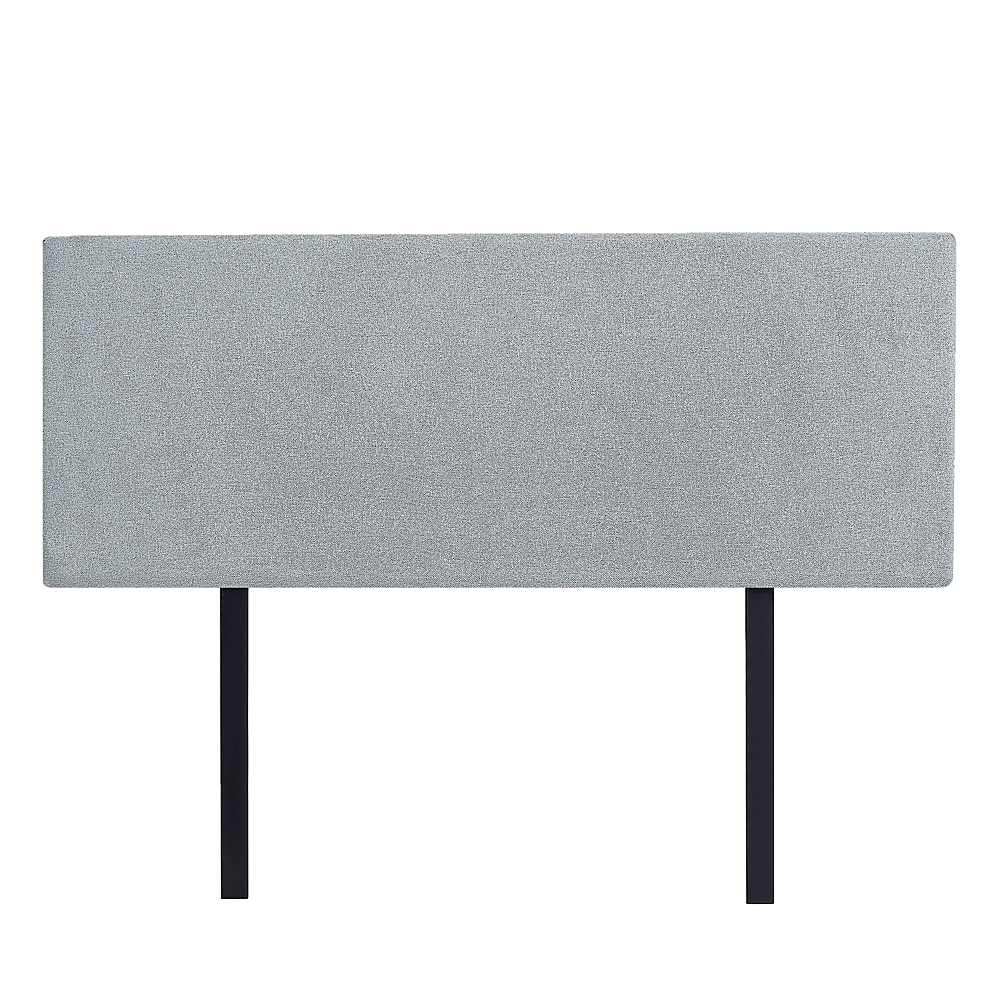 Modern Stone Grey Linen Fabric Queen Headboard, Adjustable