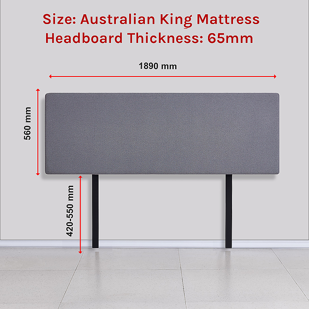 Customizable King Headboard with Removable Linen Cover