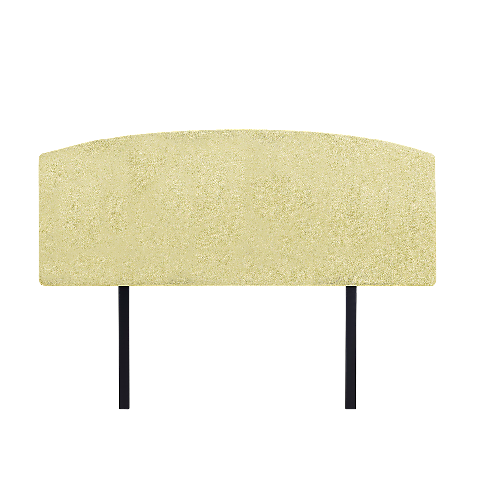 Customizable Linen Double Bed Headboard, Sulfur Yellow