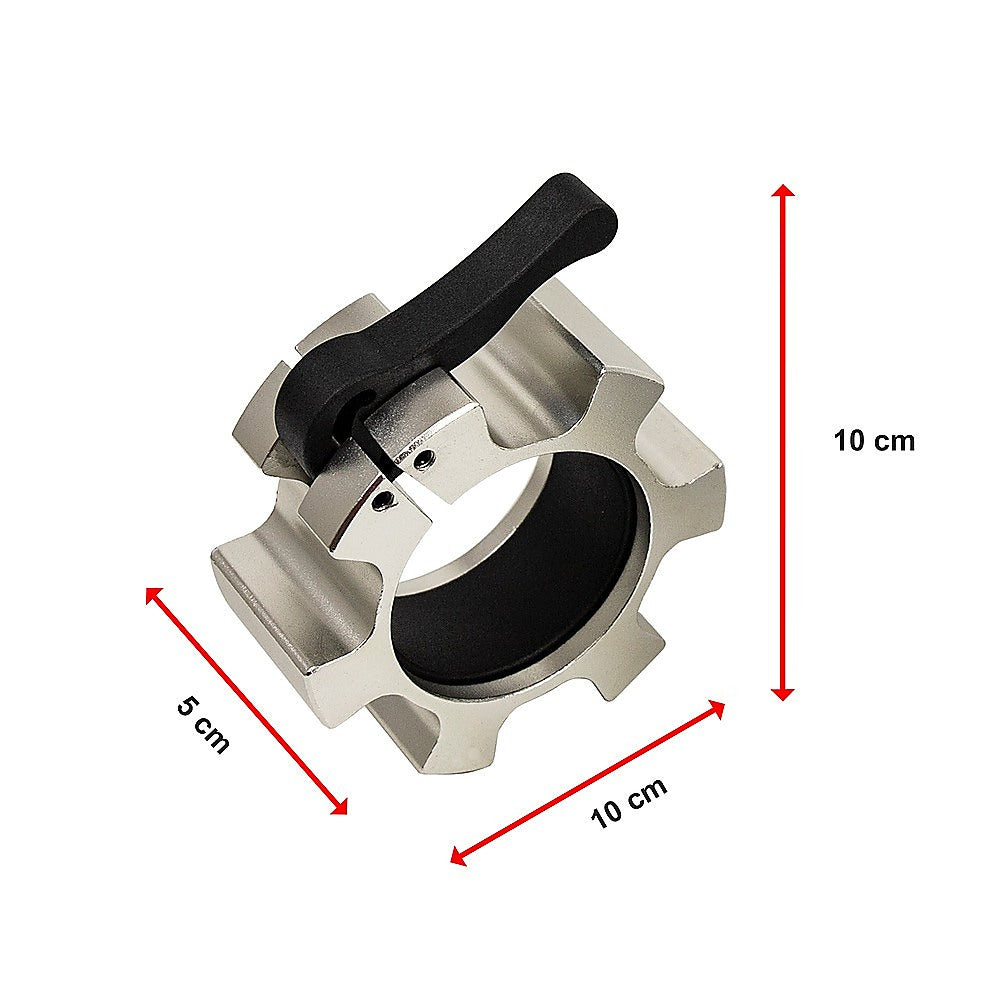 Aluminium Olympic Lock Collars Pair Barbell Clamps Clips Quick