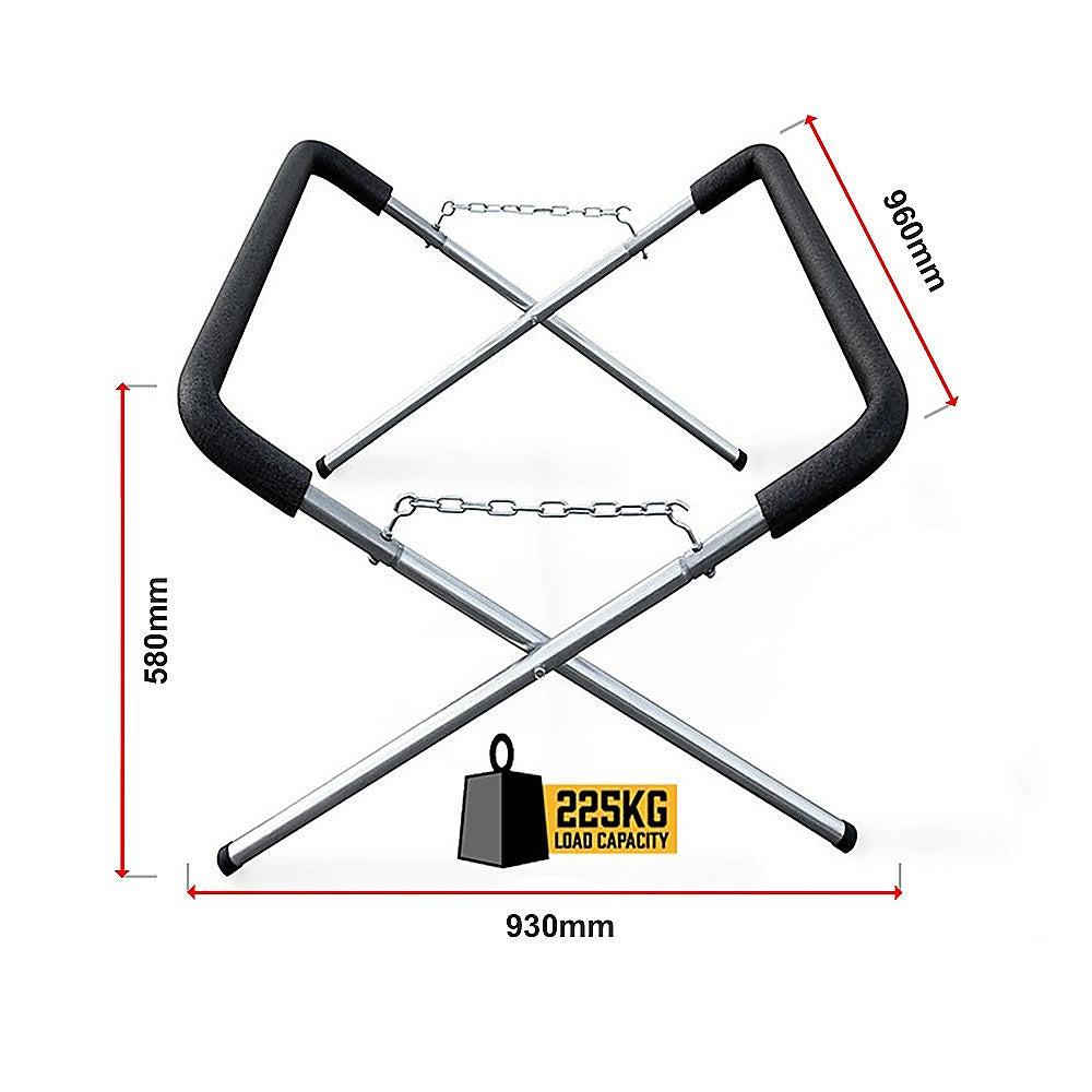 Adjustable Height Fender Work Bench Stand 225kg Capacity