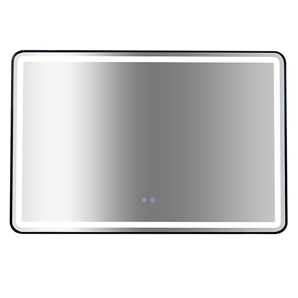 LED Anti-Fog Rectangular Mirror, Touch, Waterproof, 120x80