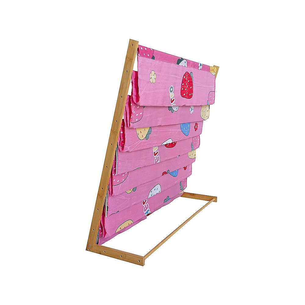 8-Layer Wooden Kids Bookcase & Magazine Rack Home Storage