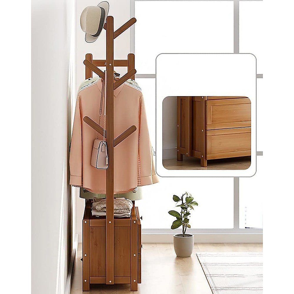 70cm Clothes Rack Stand Storage Shelves Modern Coat Tree