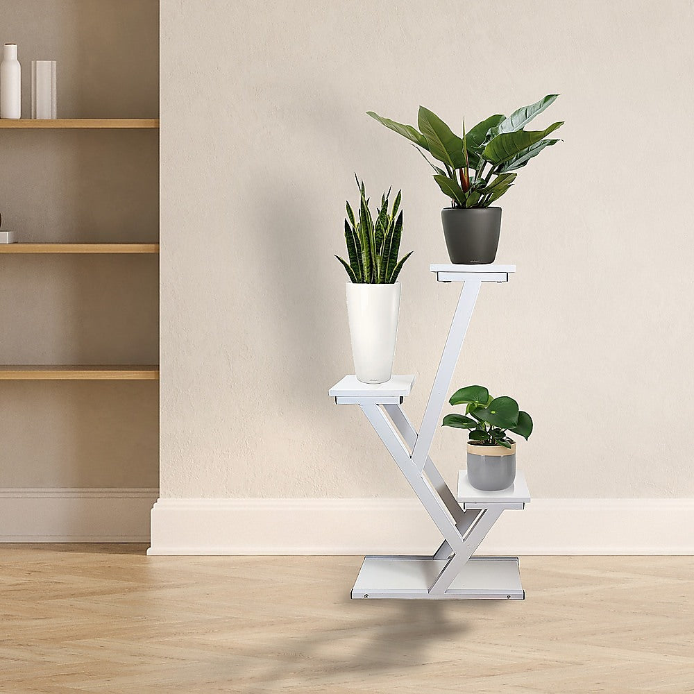 Multi-Layer Plant Stand, Durable Iron Flower Shelf, 50x20x90cm