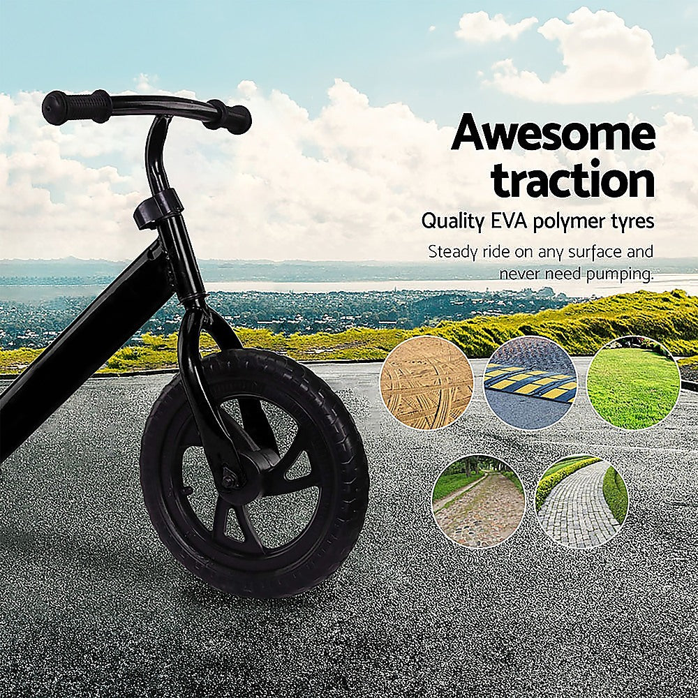 Adjustable Kids Balance Bike, EVA Tires, Steel Frame