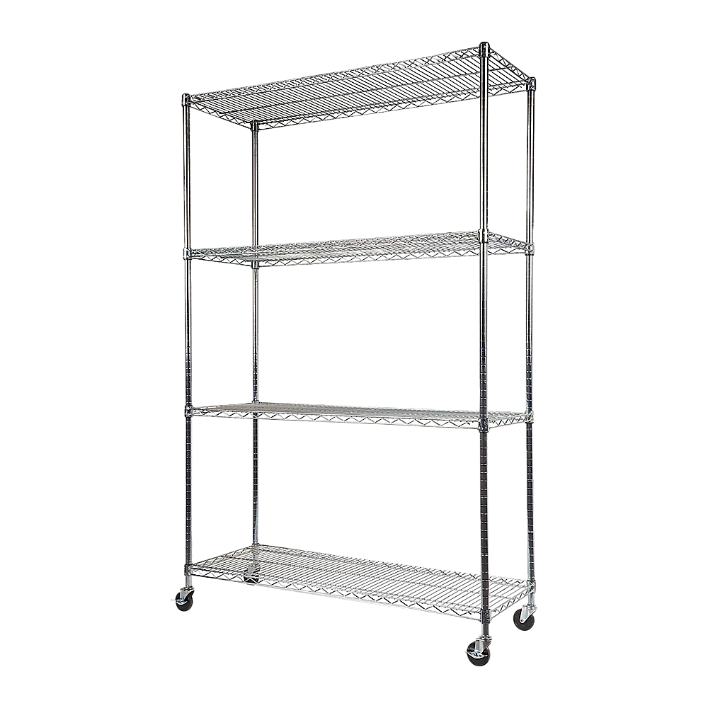 Adjustable Carbon Chrome Plated Wire Storage Shelf Unit