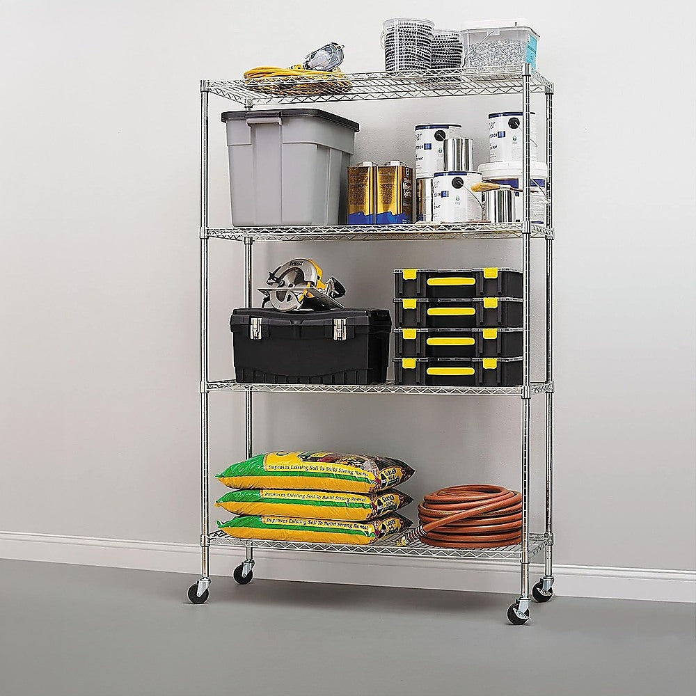 Modular Wire Storage Shelf 900 x 350 x 1800mm Steel Shelving