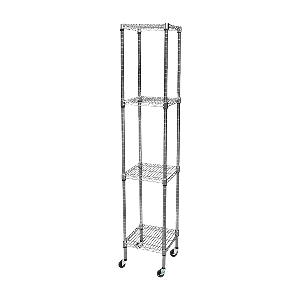 Adjustable Carbon Chrome Steel Wire Shelving Unit 1800mm