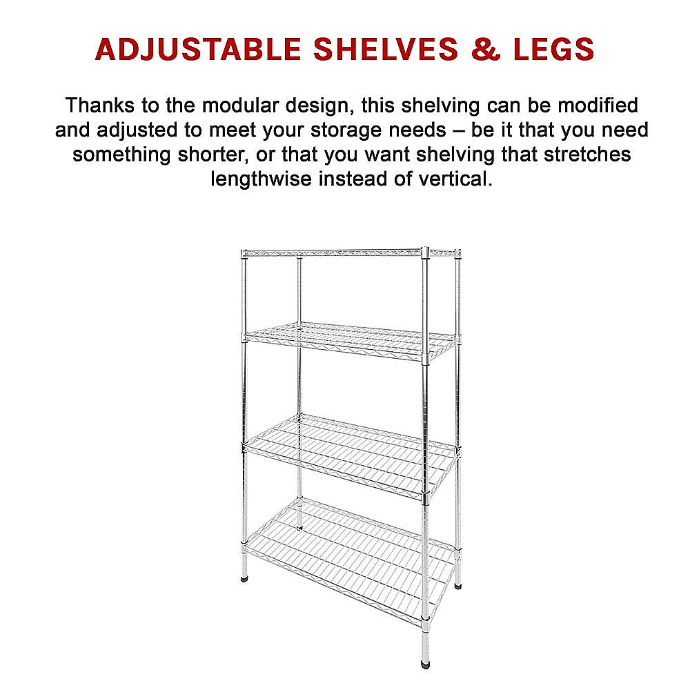 Adjustable Carbon Steel Modular Shelving 1200x600x1800mm