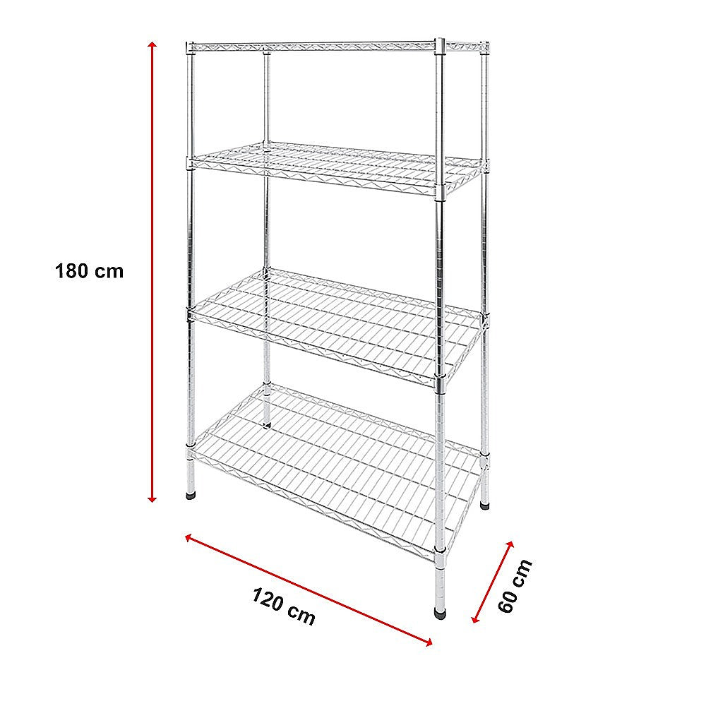 Adjustable Carbon Steel Modular Shelving 1200x600x1800mm