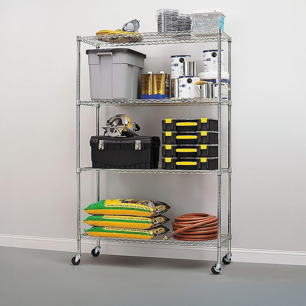 Adjustable Carbon Chrome Wire Storage Shelf 1200x600mm