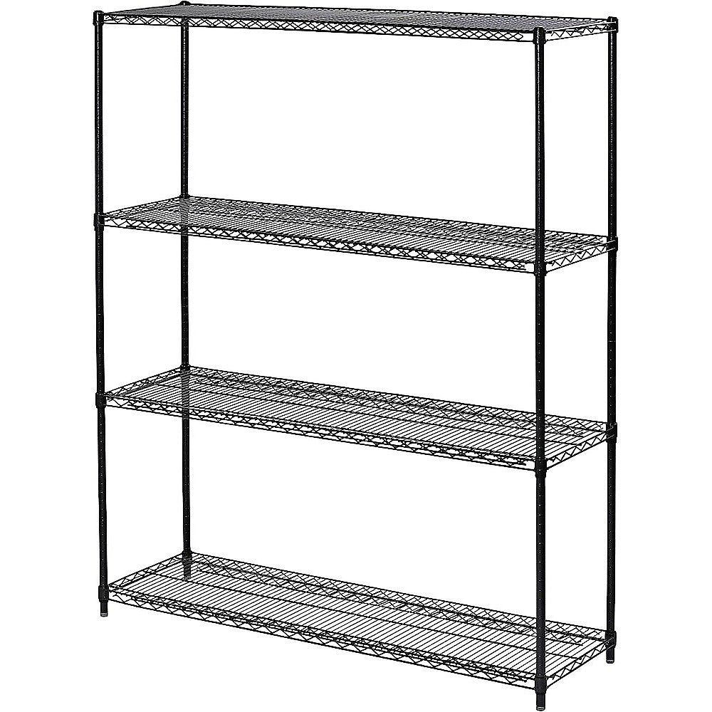 Durable Steel 4-Shelf Adjustable Storage Unit, 1500x350x1800mm