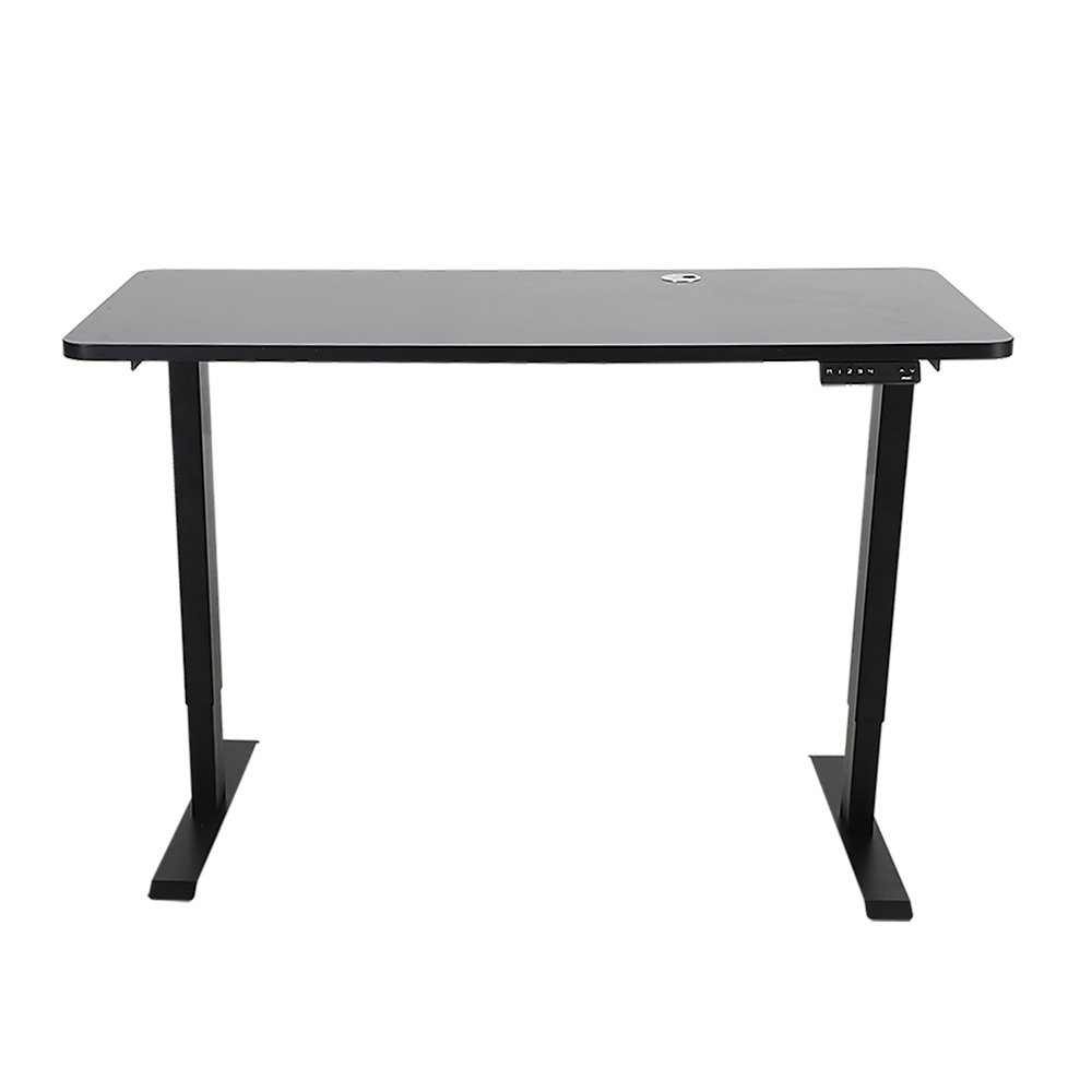 Durable Large Black MDF Desk Top with Cable Hole