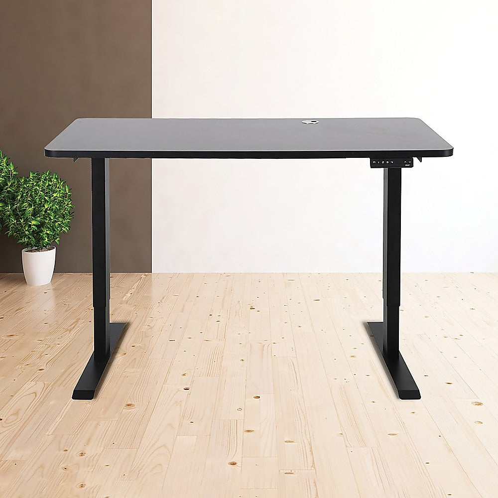 Durable Large Black MDF Desk Top with Cable Hole