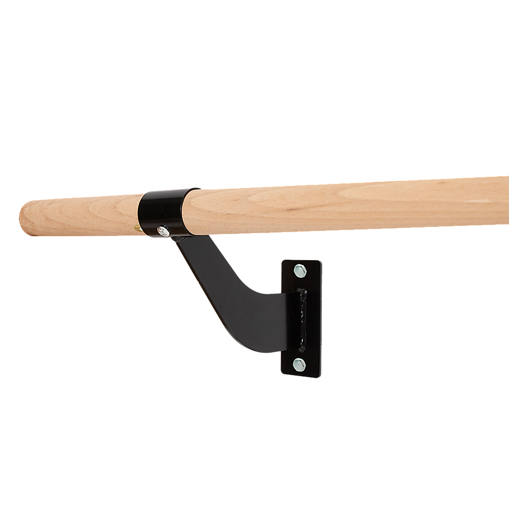 150cm Beech Wood Ballet Barre, Steel Brackets - Randy & Travis