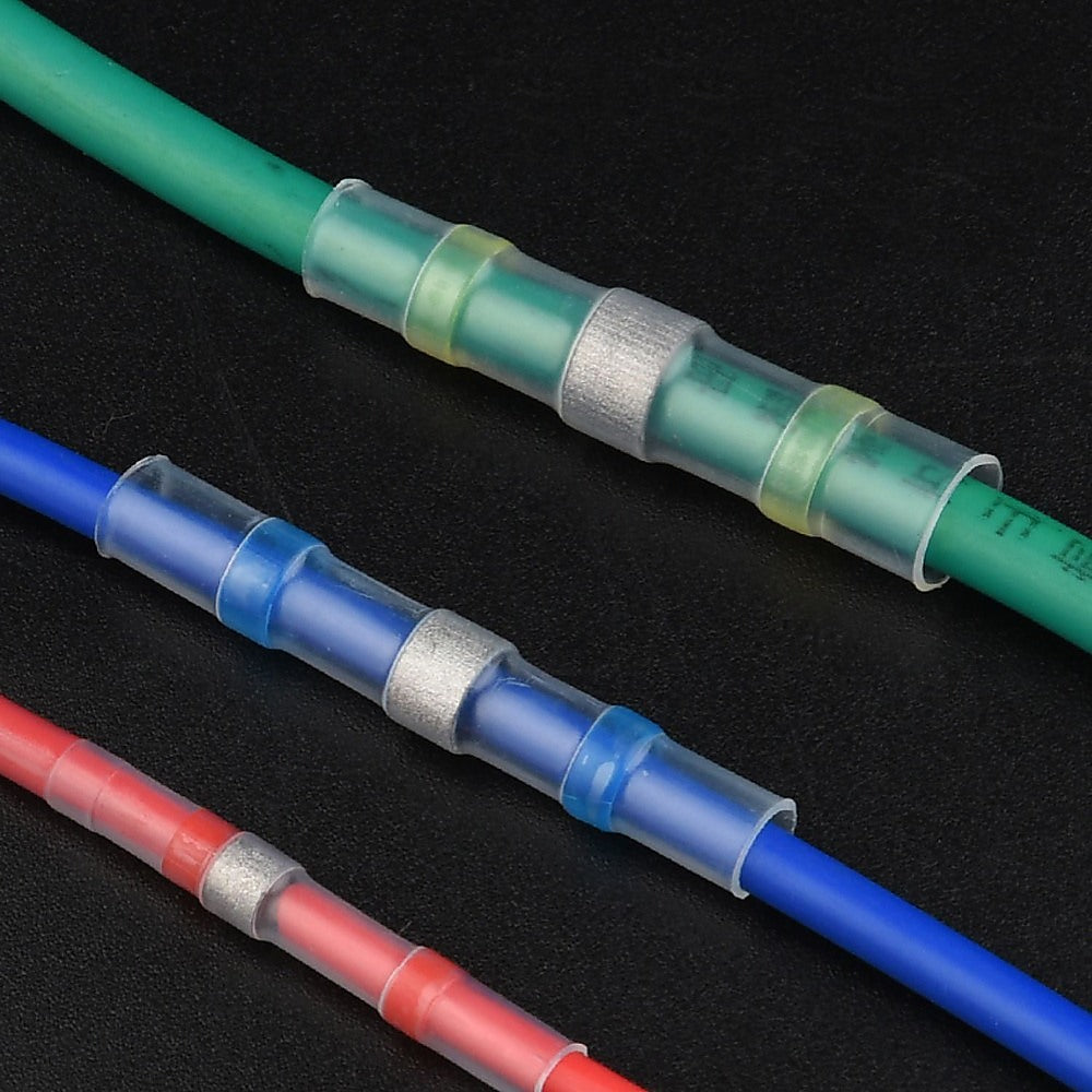 Waterproof Solder Seal Heat Shrink Butt Wire Connectors Set