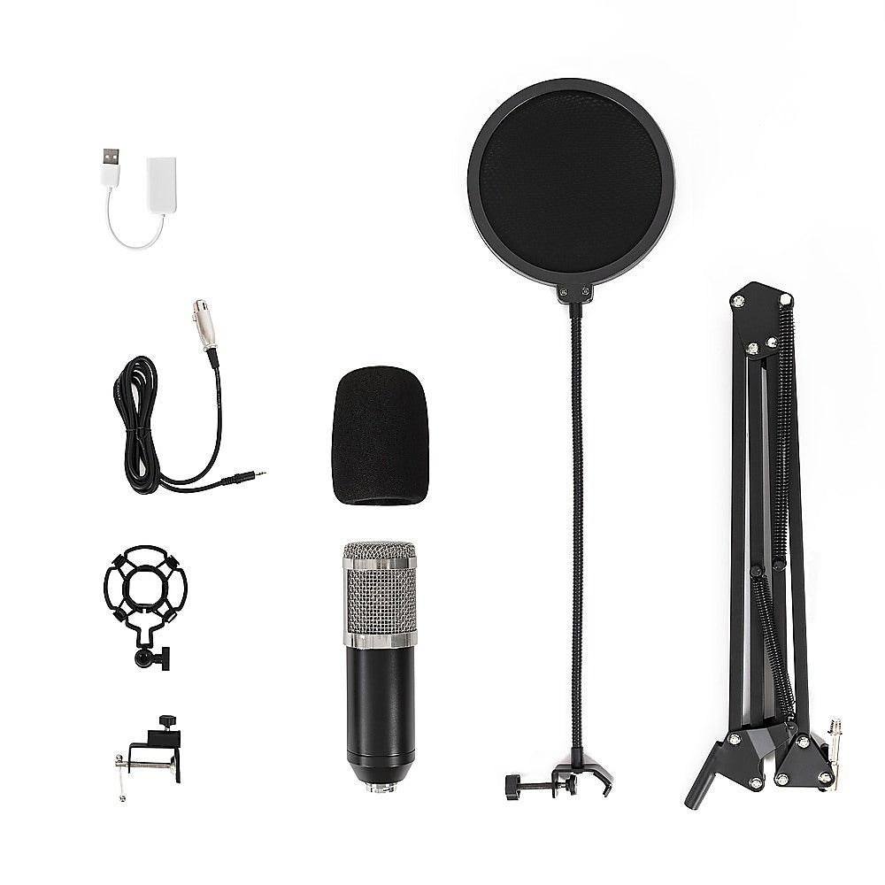 USB Condenser Microphone with Cantilever Bracket Set,  for Voice & Music