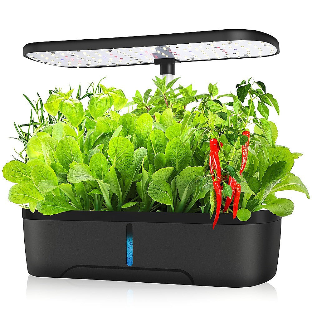 24W LED Hydroponics System, 3 Light Modes, 12 Pods