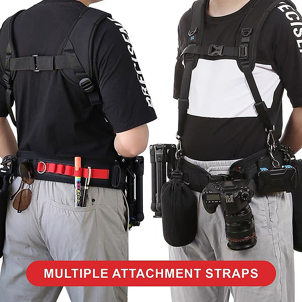 Premium Durable Camera Strap Kit with Waistband and Shoulder Straps