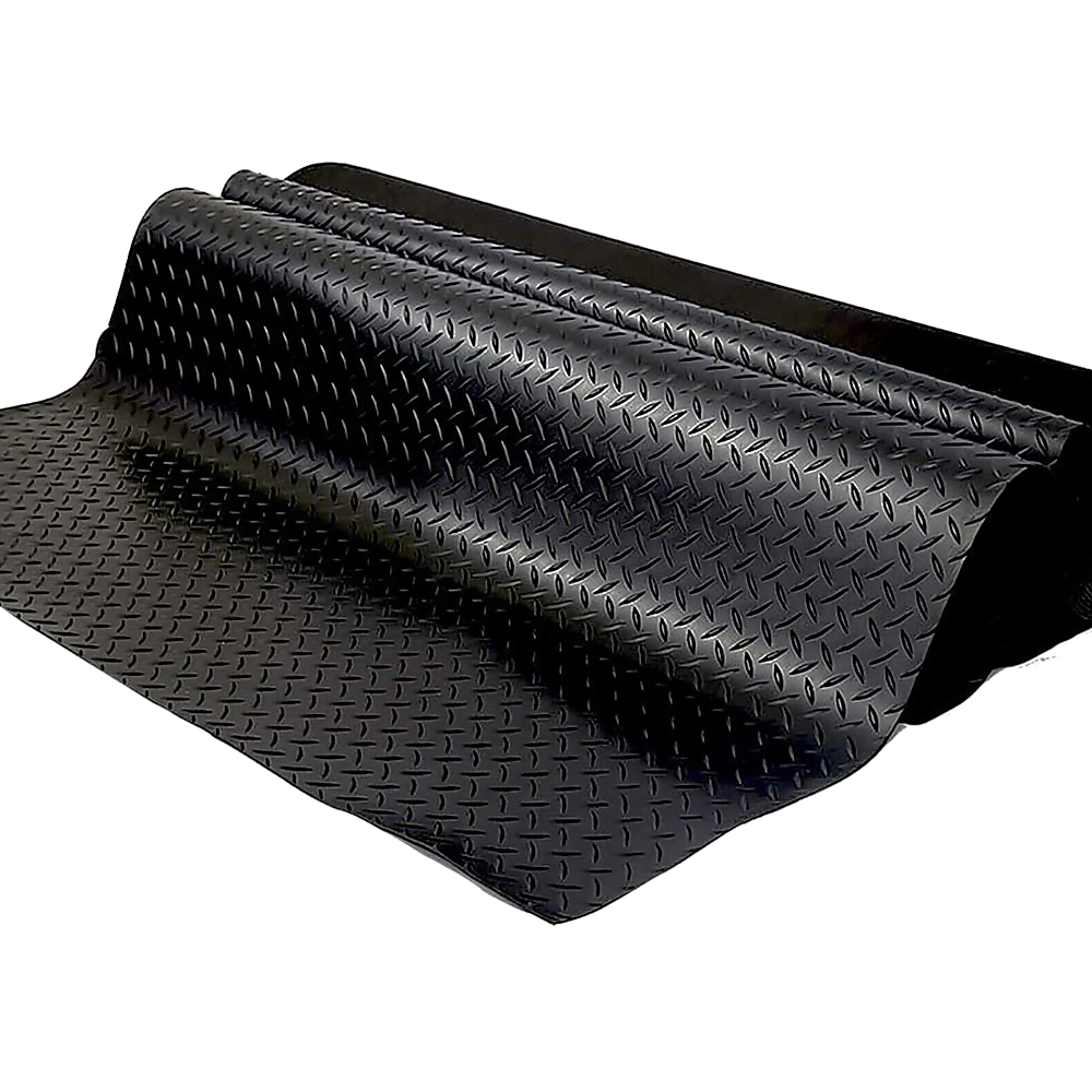 Anti-Slip Waterproof Diamond Plate PVC Garage Floor Mat 1.2x1.2m