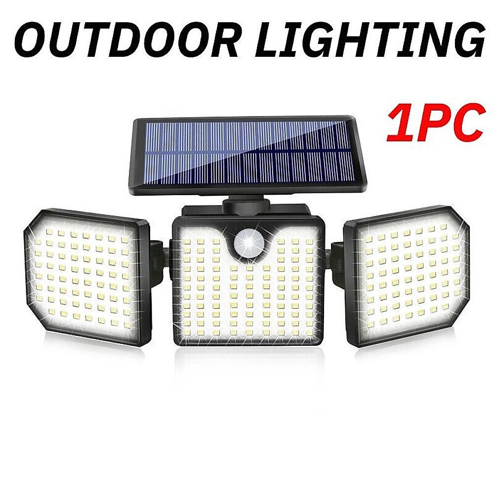 230 LED Waterproof Solar Motion Sensor Security Lights, 260LM