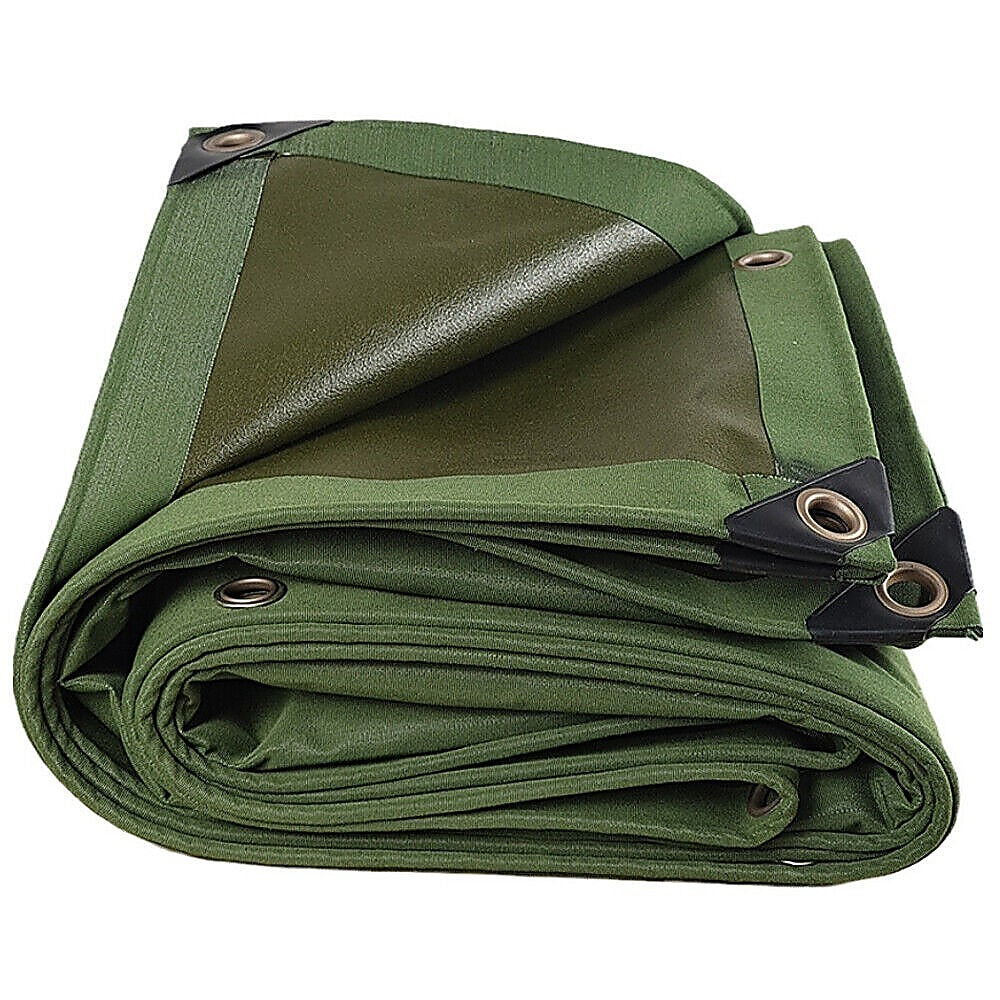 Heavy Duty Waterproof Canvas Tarp 3x4M, Sunblock, Dustproof