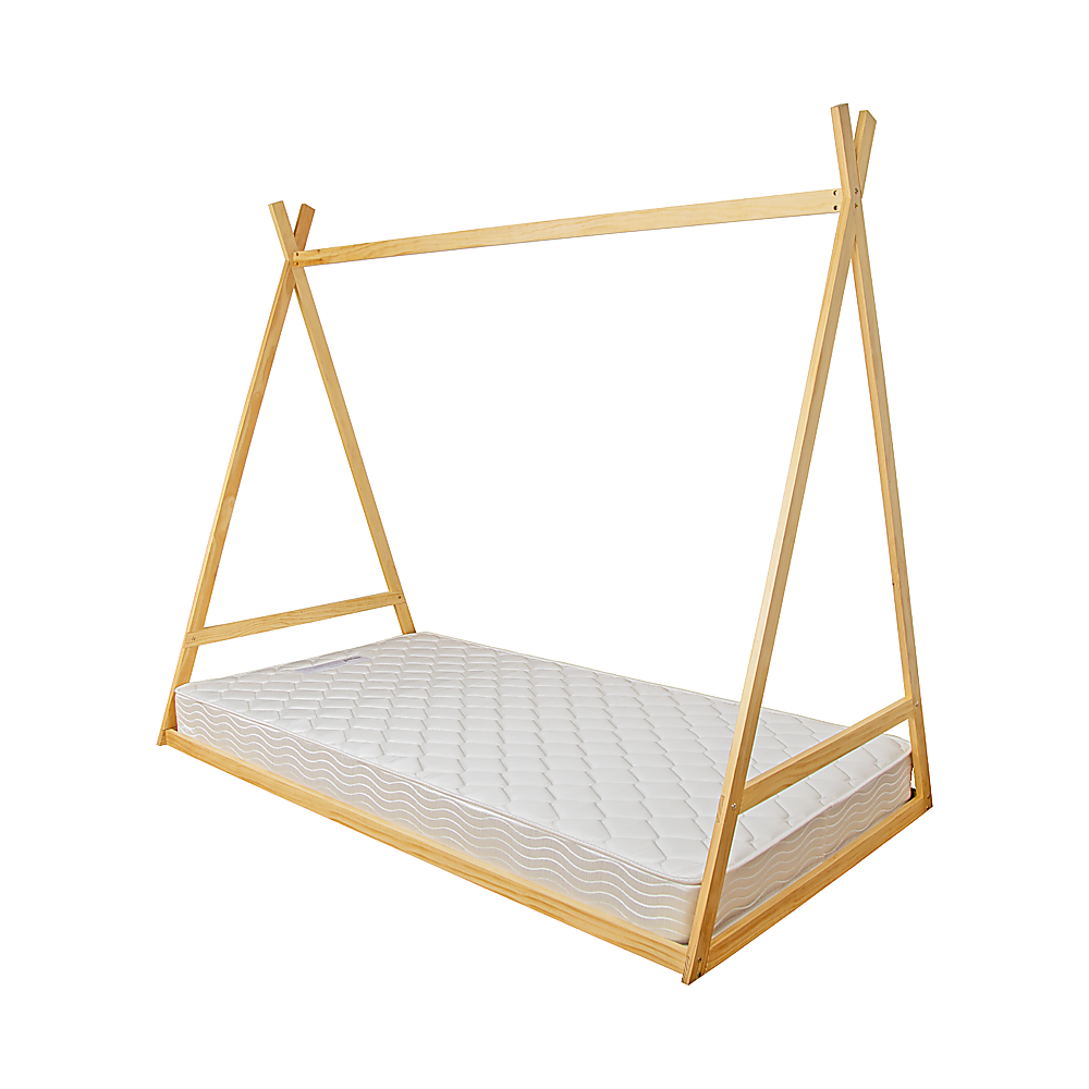 Natural Pine Montessori Toddler Floor Bed Frame King Single