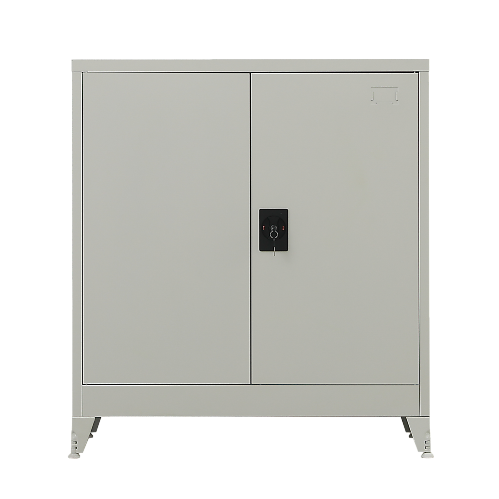 Grey Short Steel Cabinet with Adjustable Legs - Randy & Travis