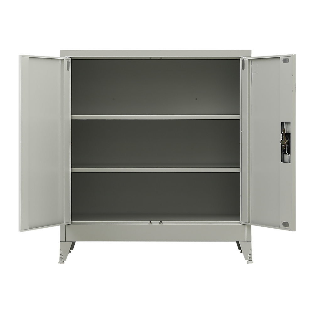 Grey Short Steel Cabinet with Adjustable Legs - Randy & Travis