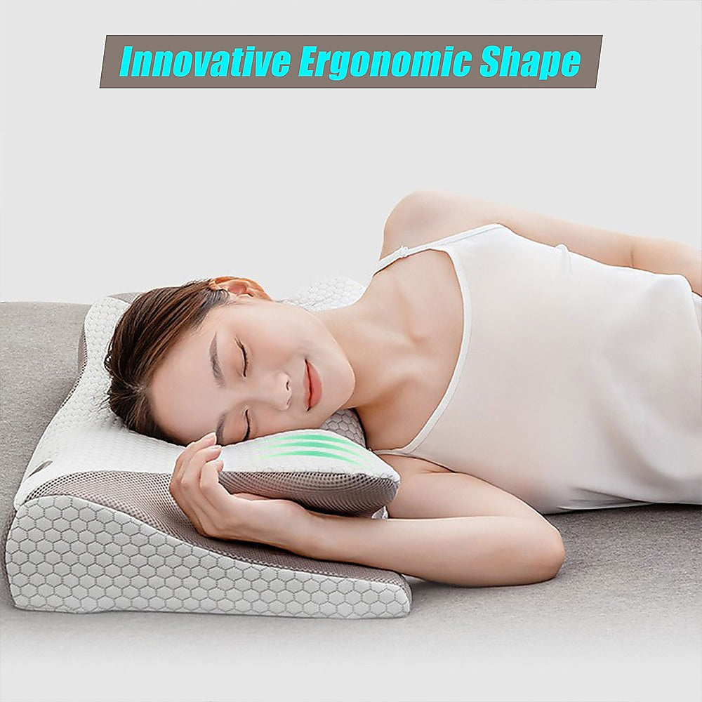 Ergonomic Memory Foam Cervical Pillow for Neck Pain Relief