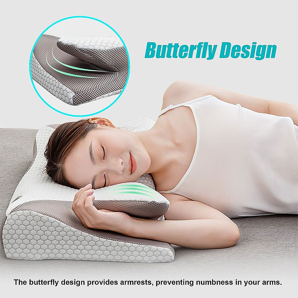 Ergonomic Memory Foam Cervical Pillow for Neck Pain Relief