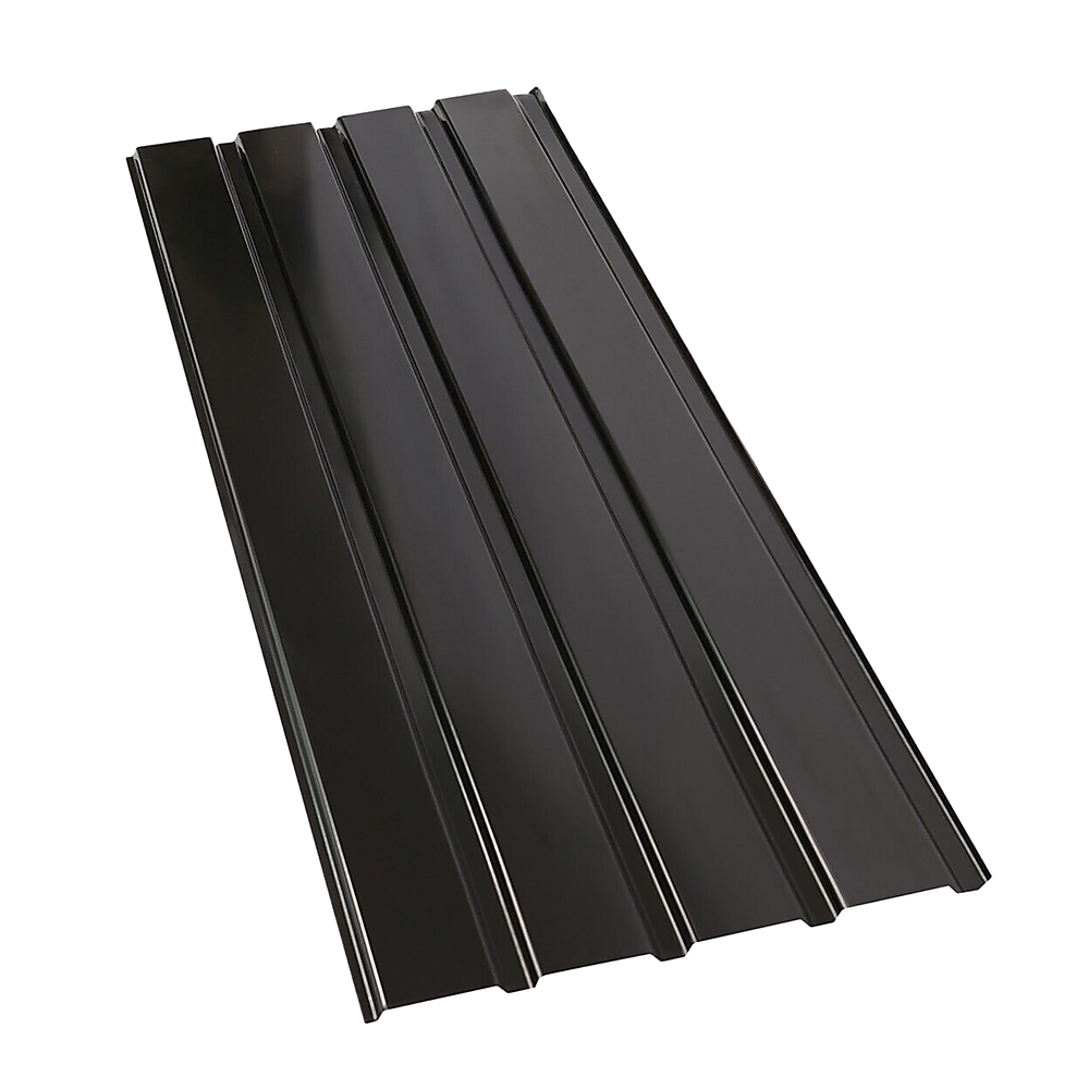 Rust-proof Steel Corrugated Roof Sheets 12 Pack Black