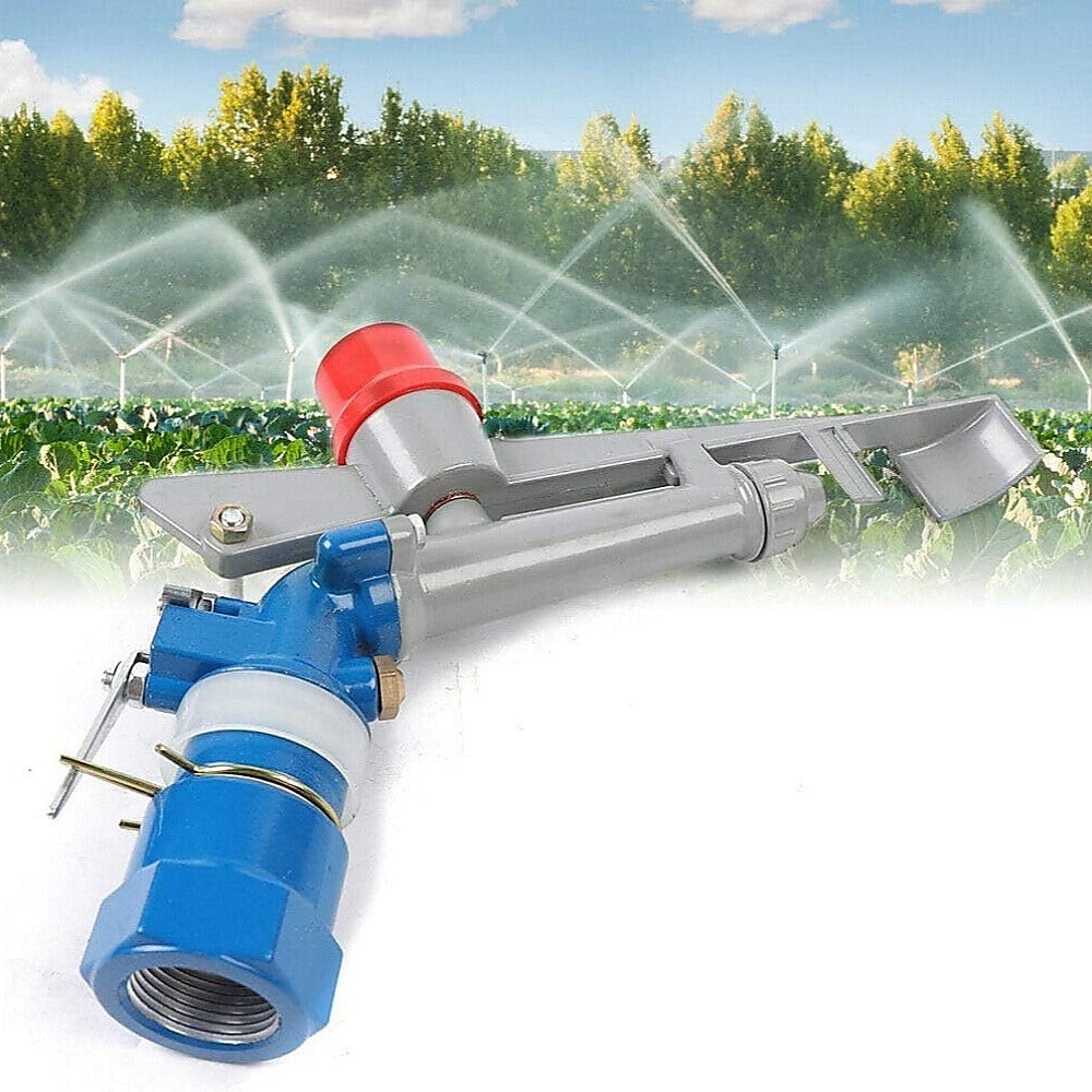 Adjustable 360° Impact Sprinkler, 30m Radius, Zinc Alloy