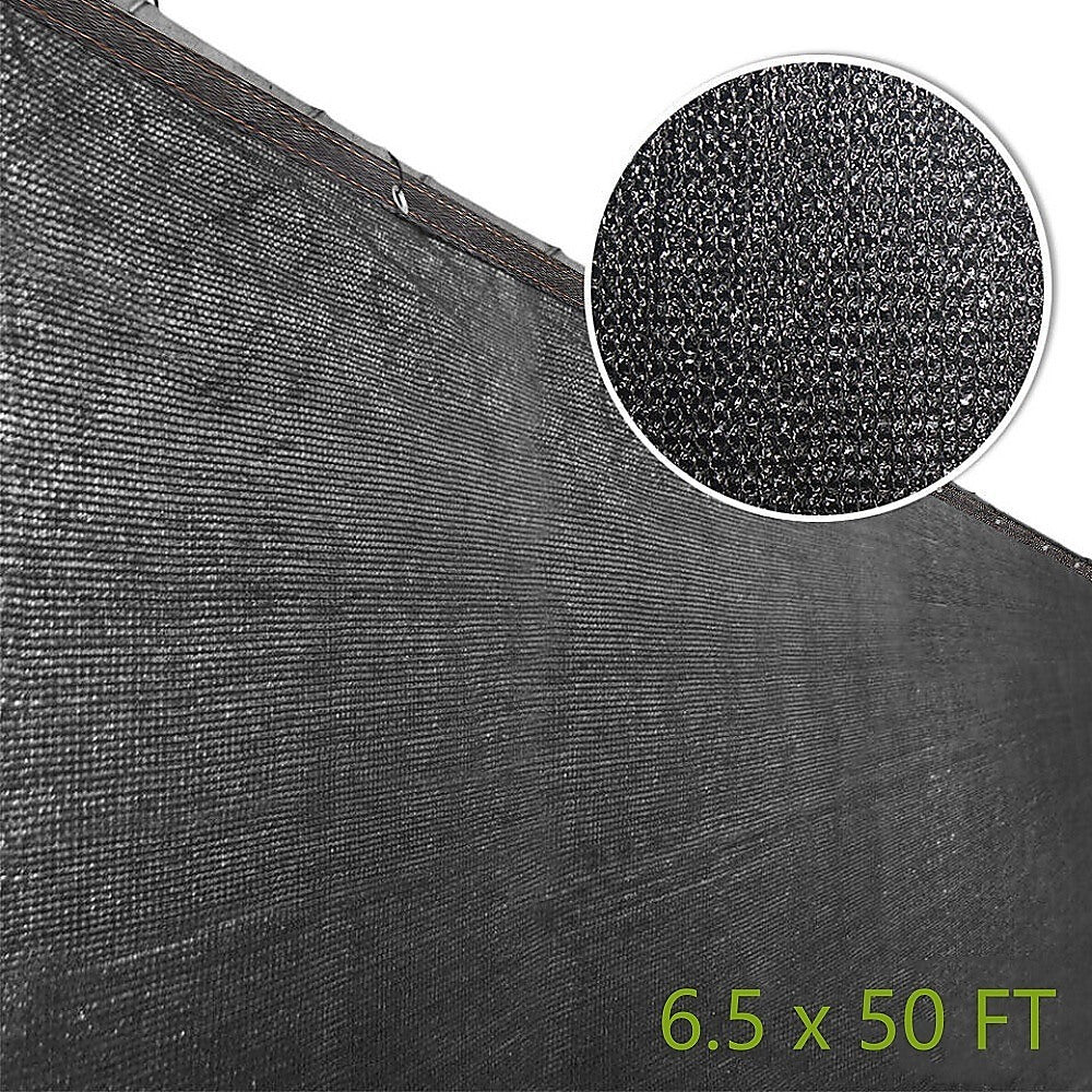 Waterproof HDPE Black Fence Privacy Screen 15m x 2m Mesh Cover